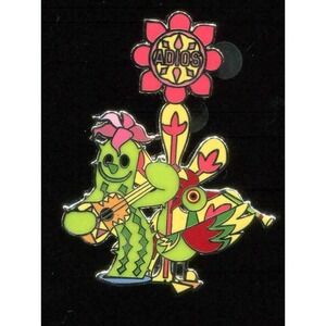 Disney Pin It's a Small World Goodbye Mystery Cactus Guitar Adios rooster horn